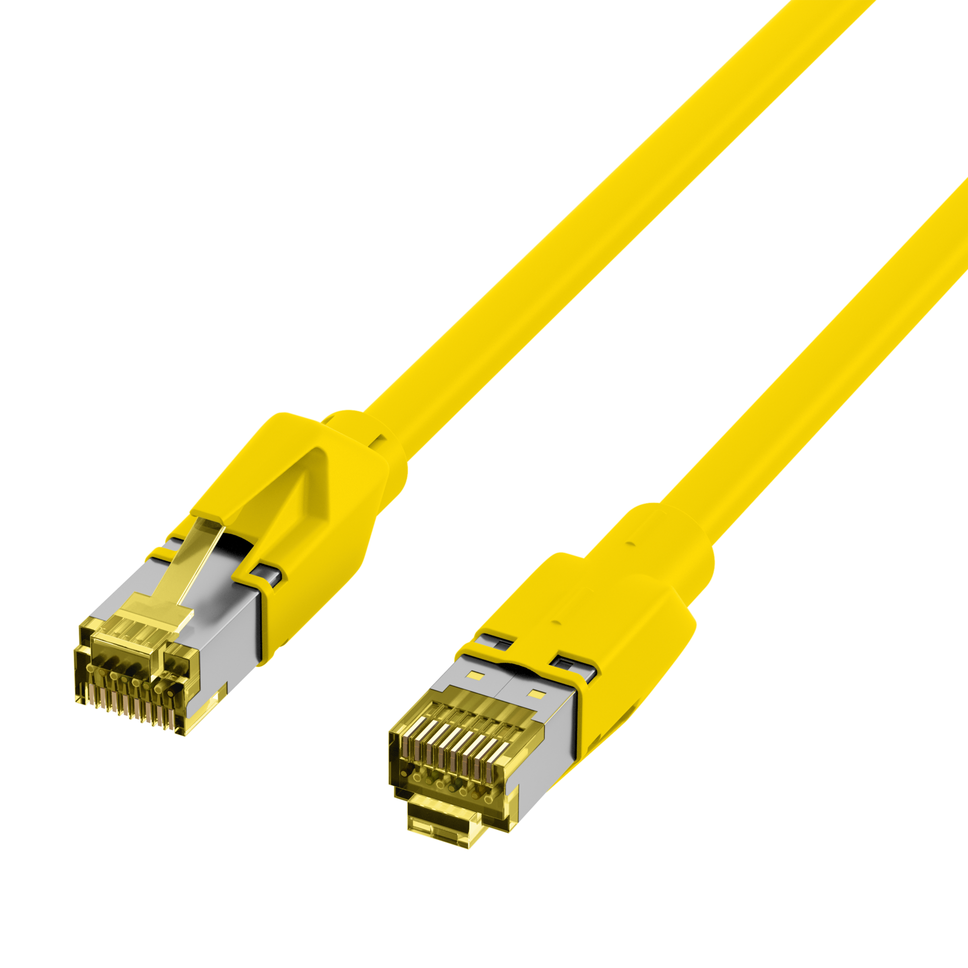 INFRALAN® RJ45 Patchkabel S/FTP, Cat.6A, TM31, UC900, 2m, gelb