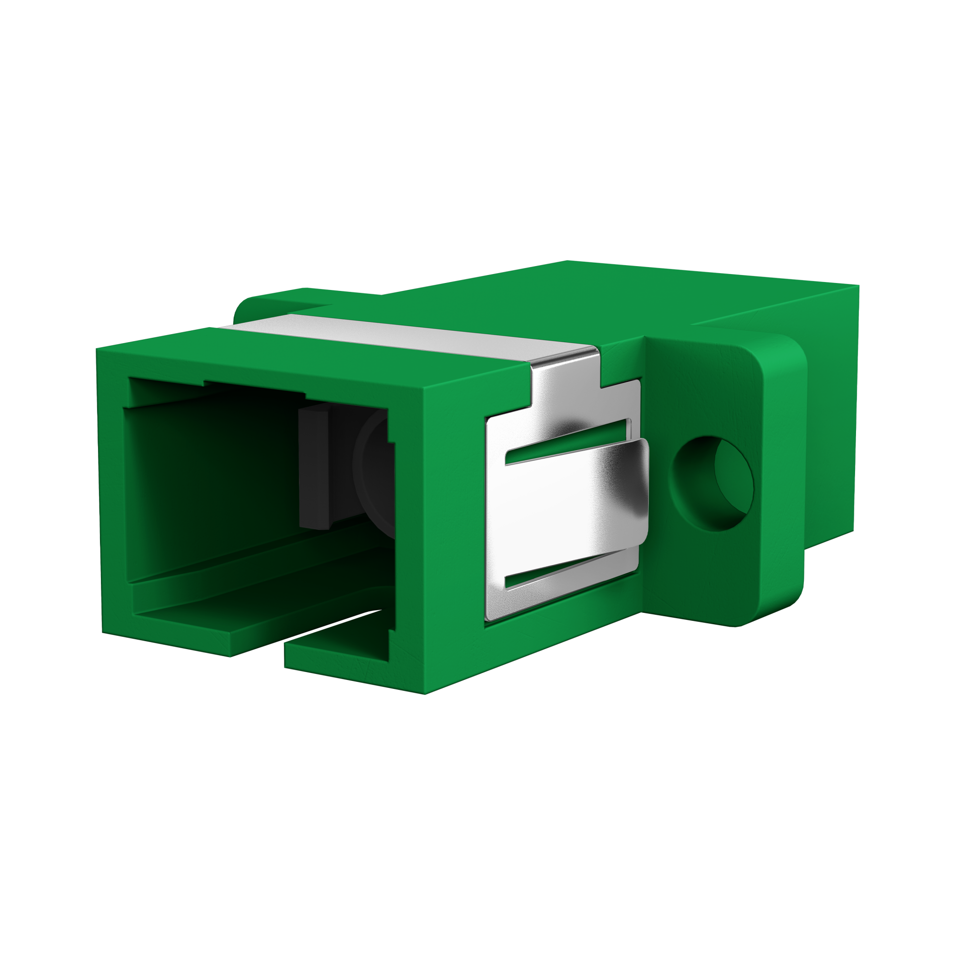 Adapter  SC/APC Simplex OS2 green 