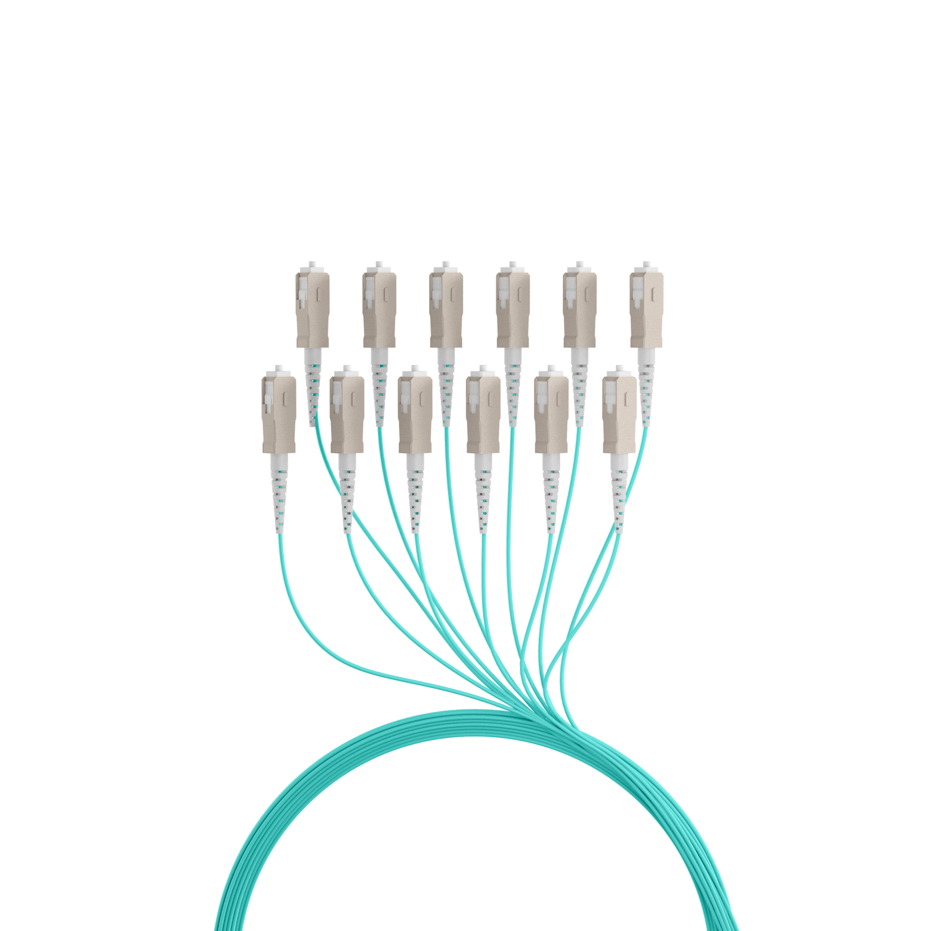 Trunkkabel U-DQ(ZN)BH OM3 12G (1x12) SC-SC,190m Dca LSZH