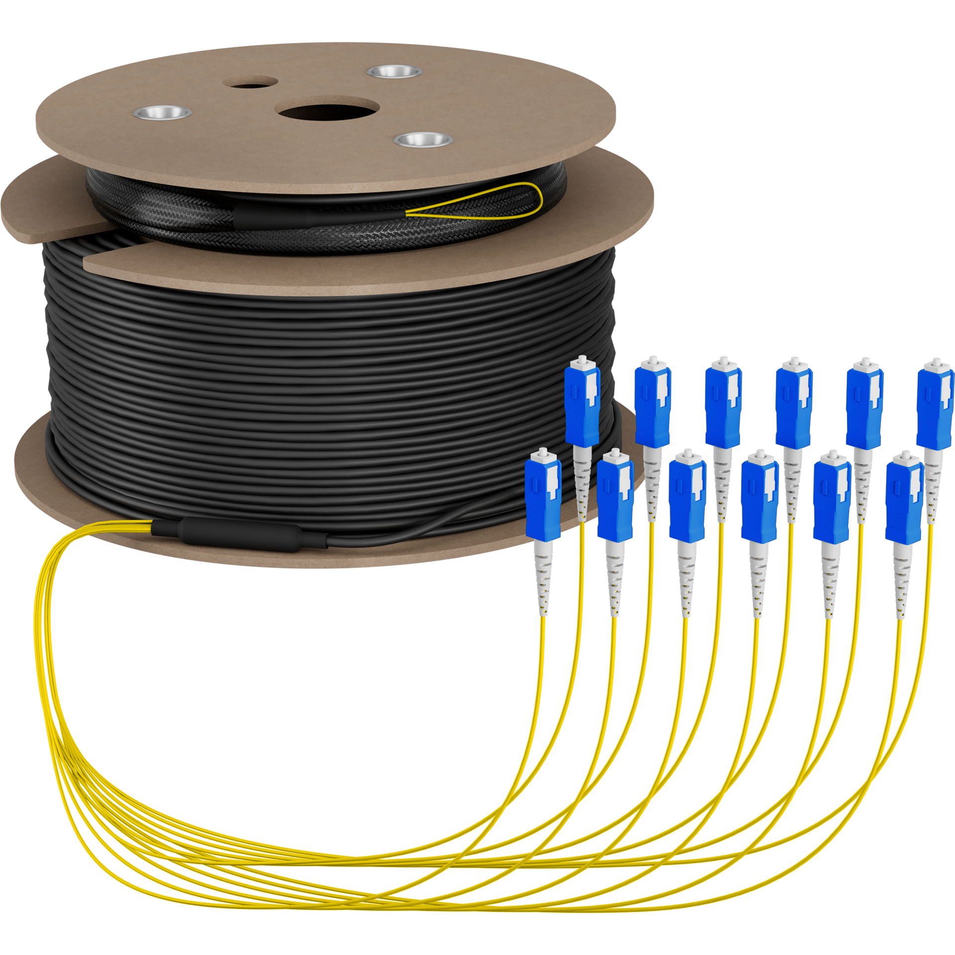 Trunkkabel U-DQ(ZN)BH OS2 12E (1x12) SC-SC,50m Dca LSZH