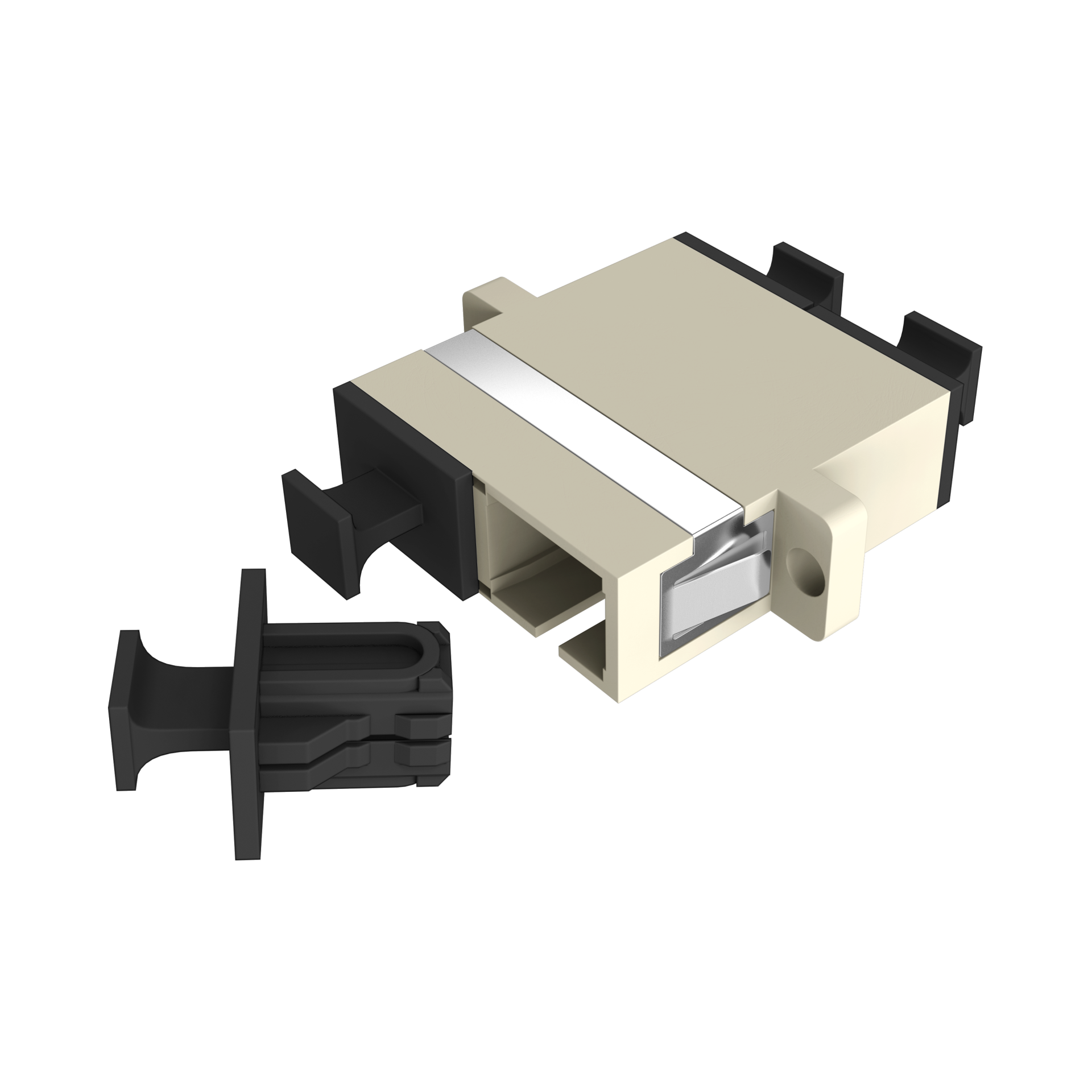 Adapter  SC Duplex OM1-2 beige 