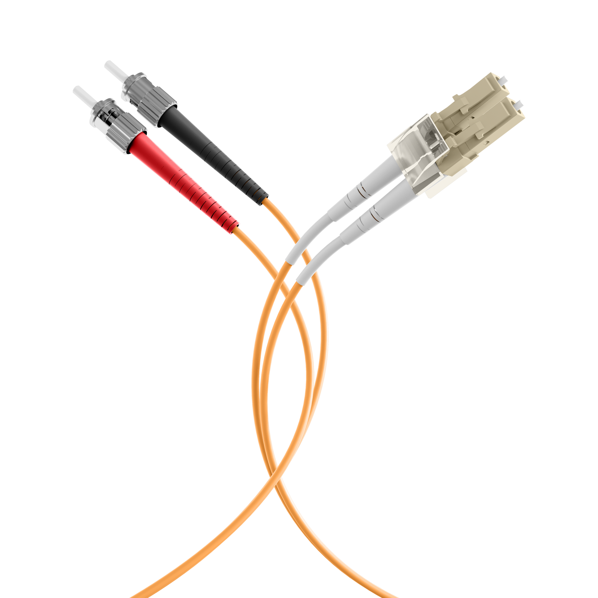 Duplex Patchkabel LC-ST OM2 35m LSZH 2mm orange