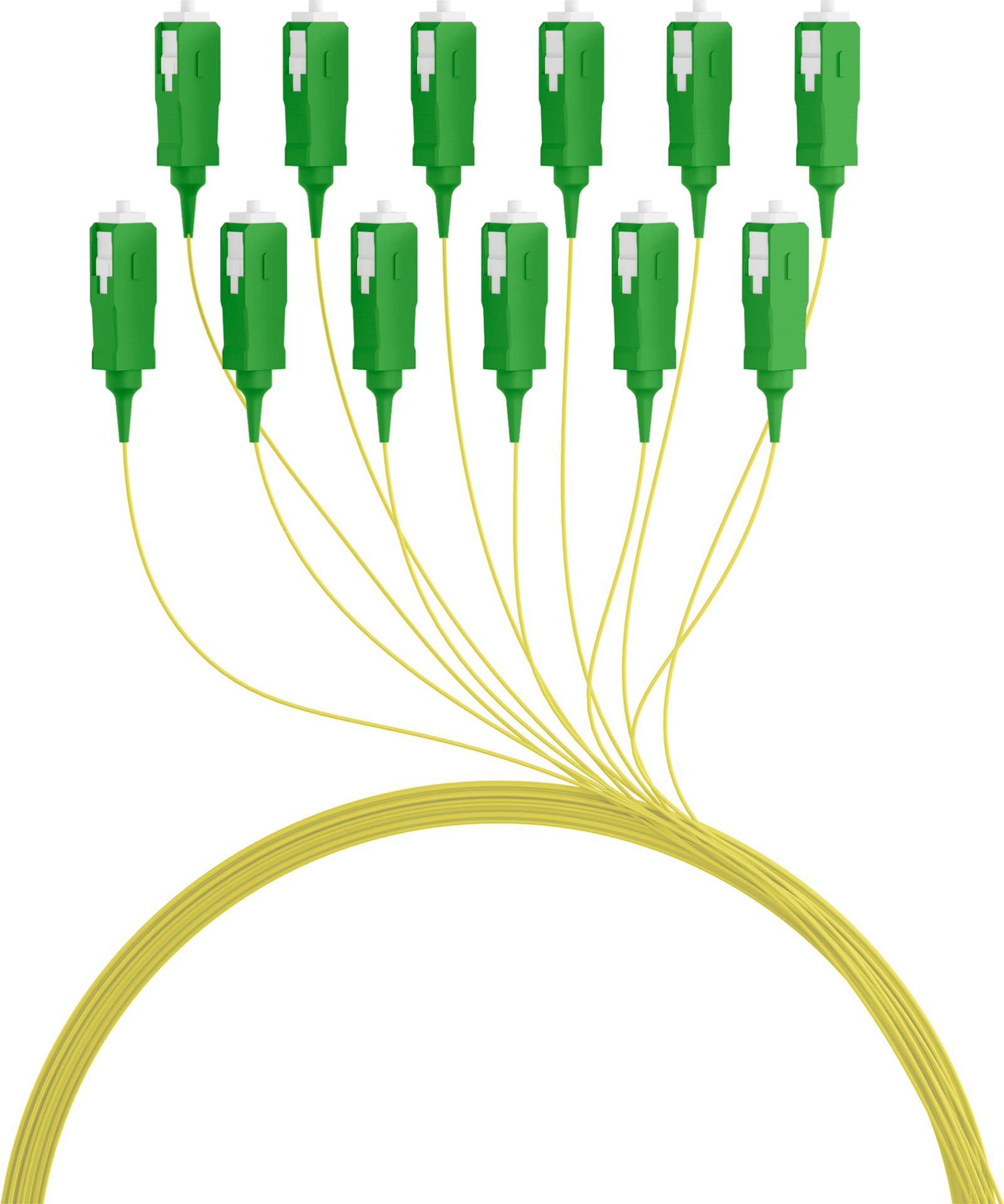 Faserpigtail SC/APC OS2 G652D-Gelb 2m - 1 Stück