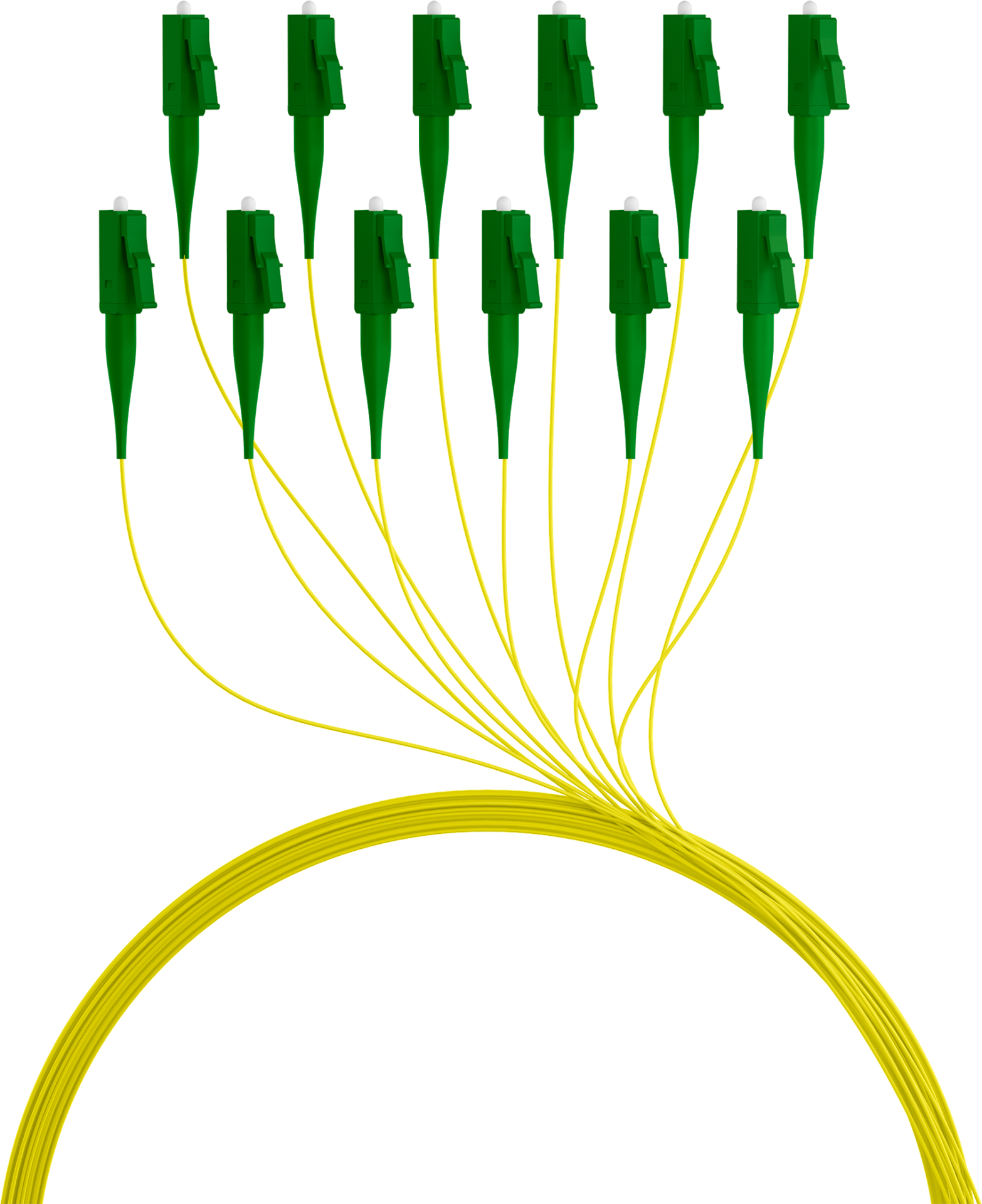 Faserpigtail LC/APC OS2 G657A2-Gelb 2m - 1 Stück