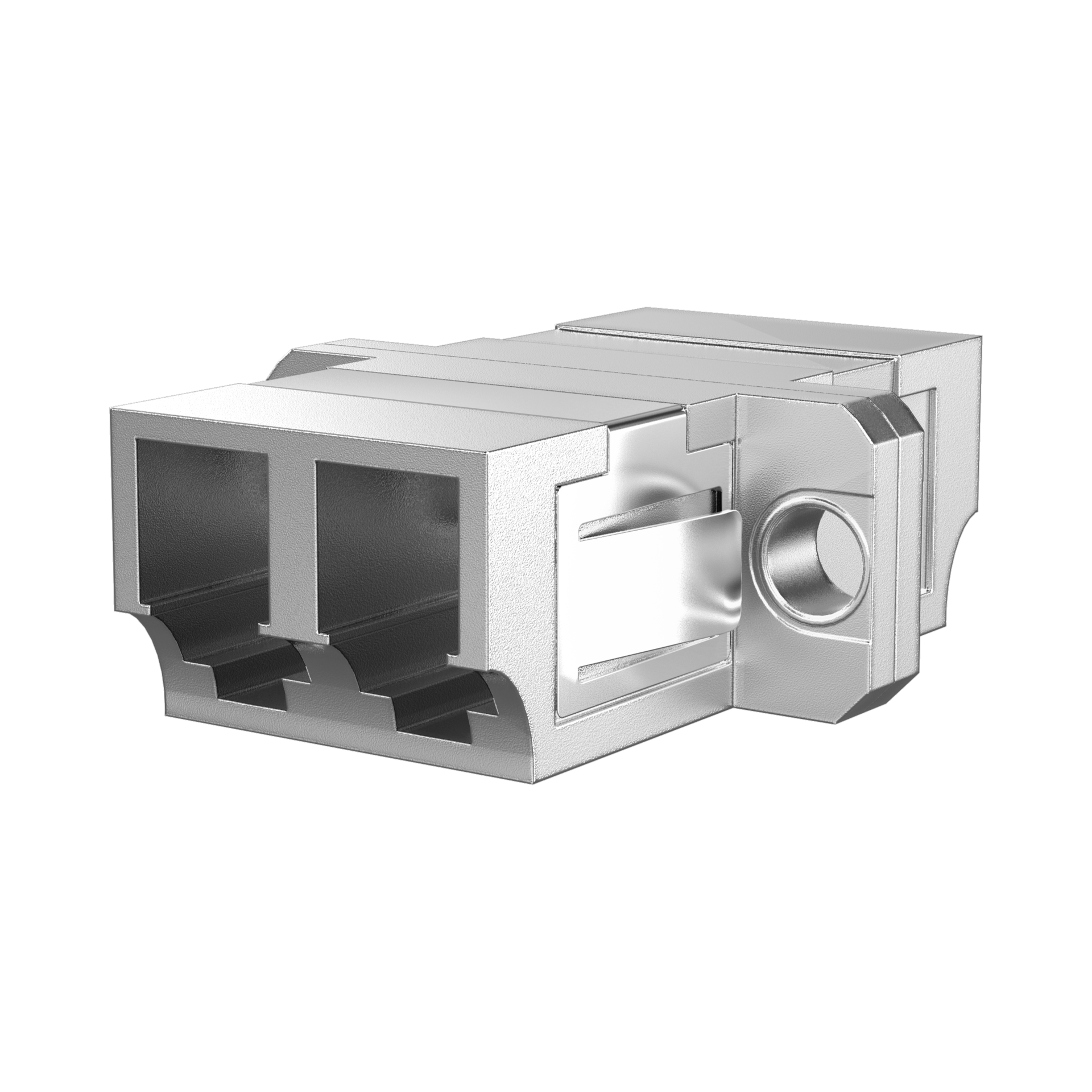 Adapter  LC Duplex OS2 metal housing 