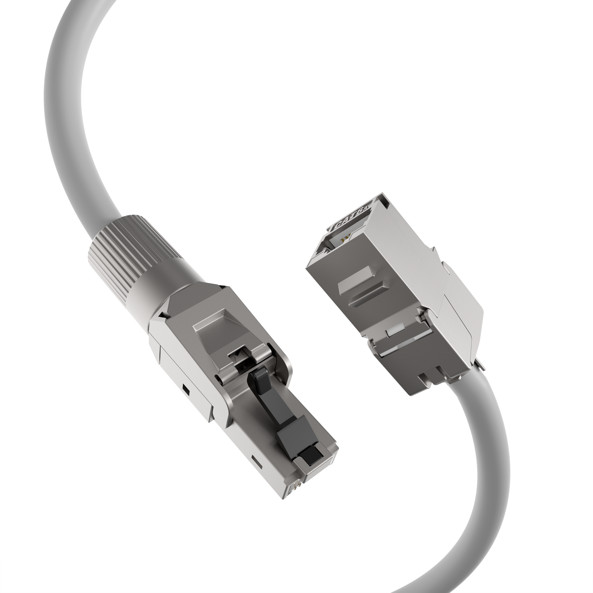 INFRALAN® RJ45 Premium Connector Cat.6A/ClassEA, field assembly, full metal