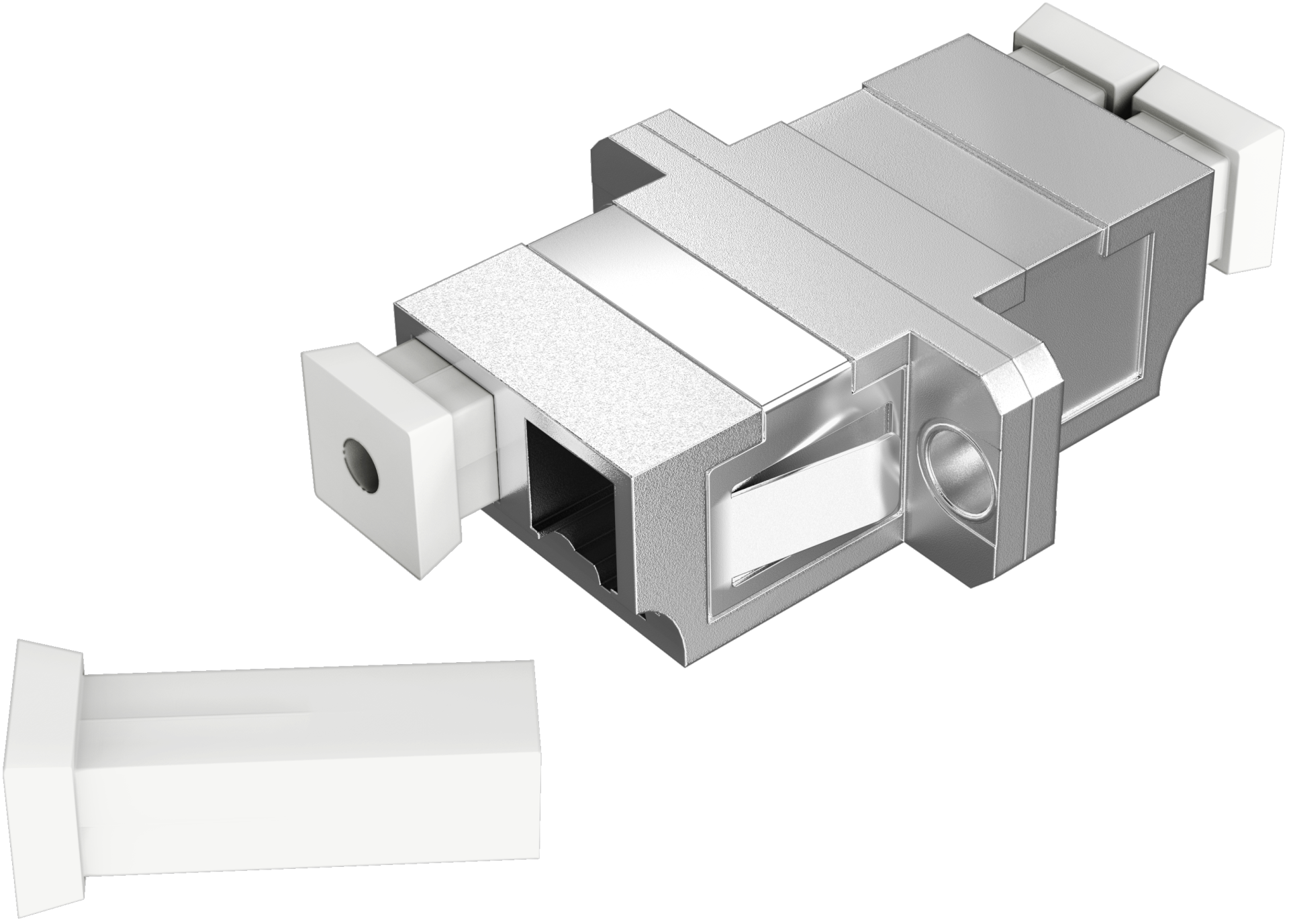 Adapter  LC Duplex OM1-5 metal housing 