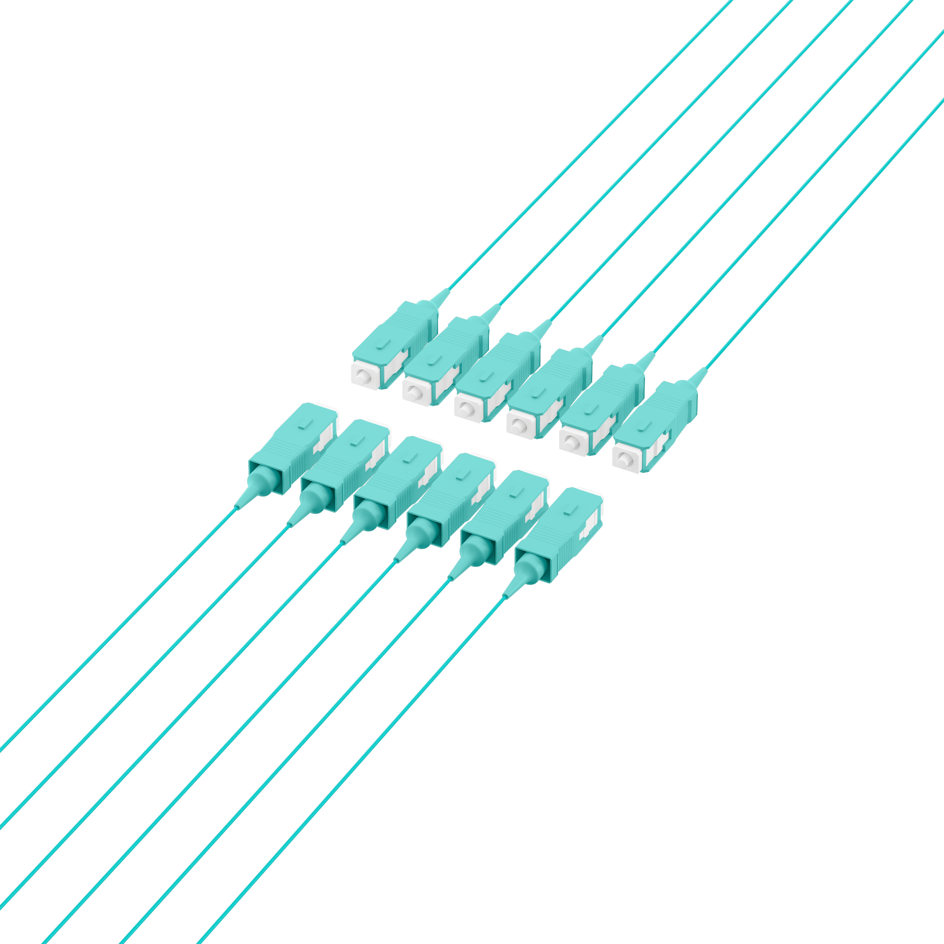 Fiber Pigtail SC OM3 -Aqua 2m - 1 piece