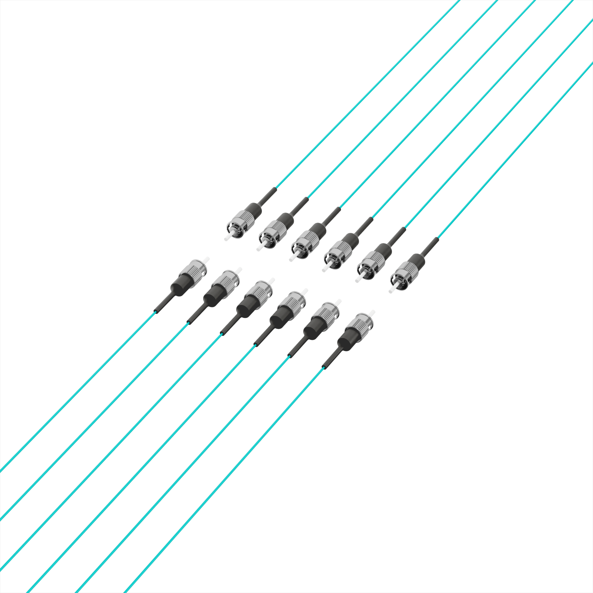 Faserpigtail ST OM3 -Aqua 2m - 1 Stück