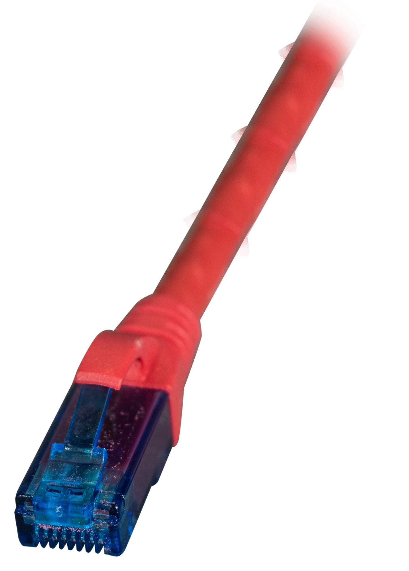 INFRALAN® RJ45 Patchkabel U/UTP, Cat.6A, LSZH, Premium, 500MHz, 5m, rot