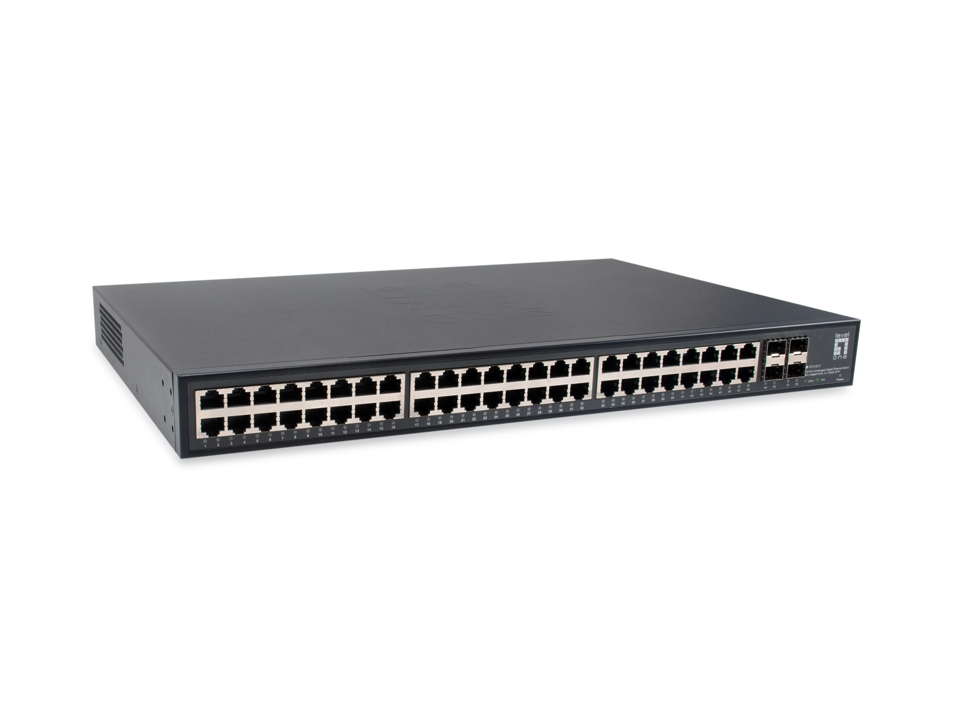 48-Port Gigabit Ethernet Switch unmanaged,10/100/1000 Mbps, +4x10GB SFP+