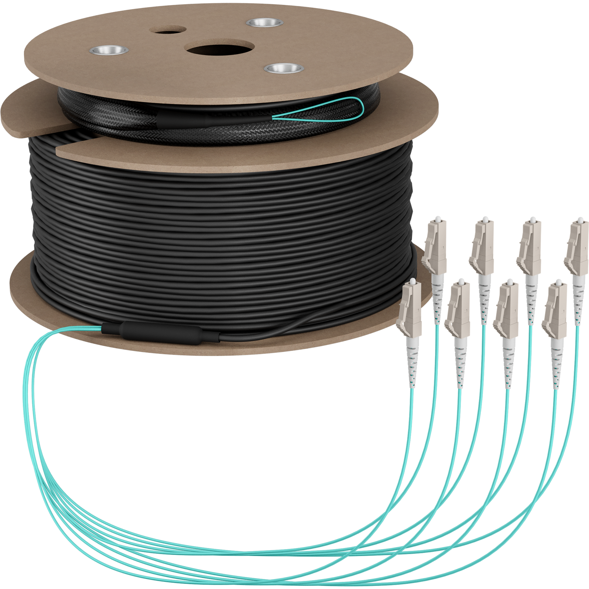 Trunk cable U-DQ(ZN)BH OM3 8G (1x8) LC-LC,190m Dca LSZH