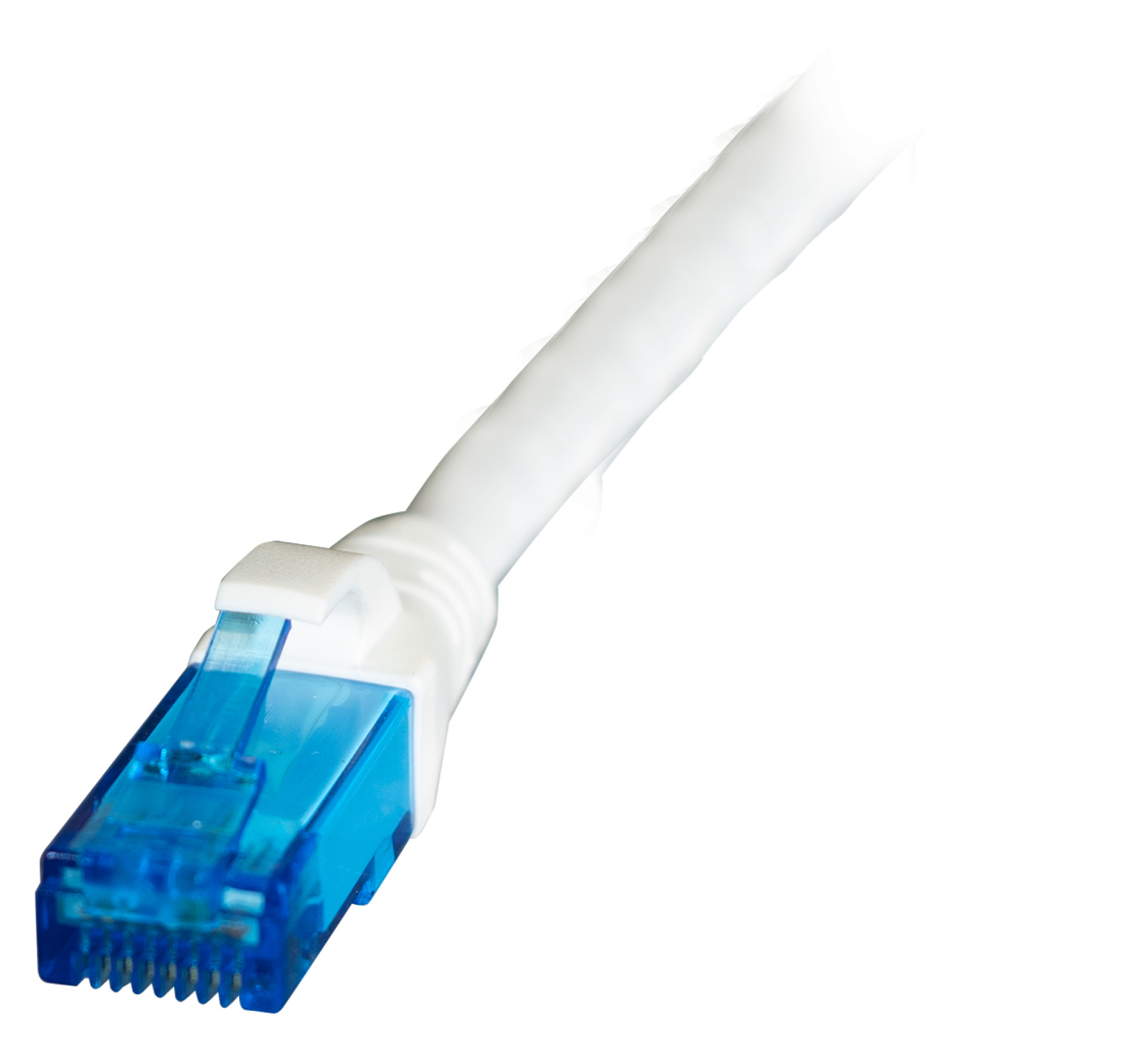 INFRALAN® RJ45 Patchkabel U/UTP, Cat.6A, LSZH, Premium, 500MHz, 10m, weiß