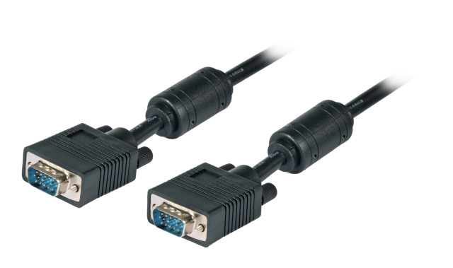 SVGA/HDTV Connection Cable, 2x HD-DSub 15, M-M, 50,0m, black