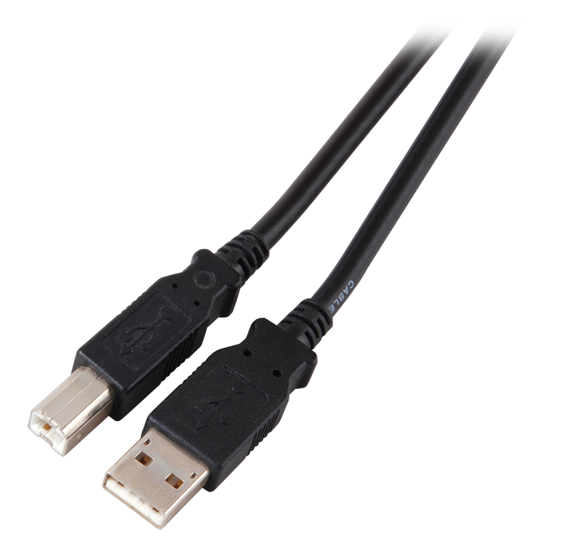 USB2.0 Anschlusskabel A-B, St.-St., 1,0m, grau, Classic