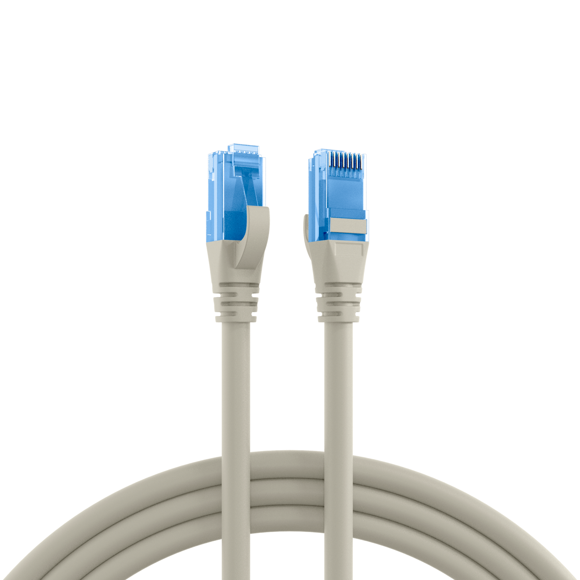 RJ45 Patch Cord Cat.6A U/UTP LSZH Premium 500MHz grey 3m