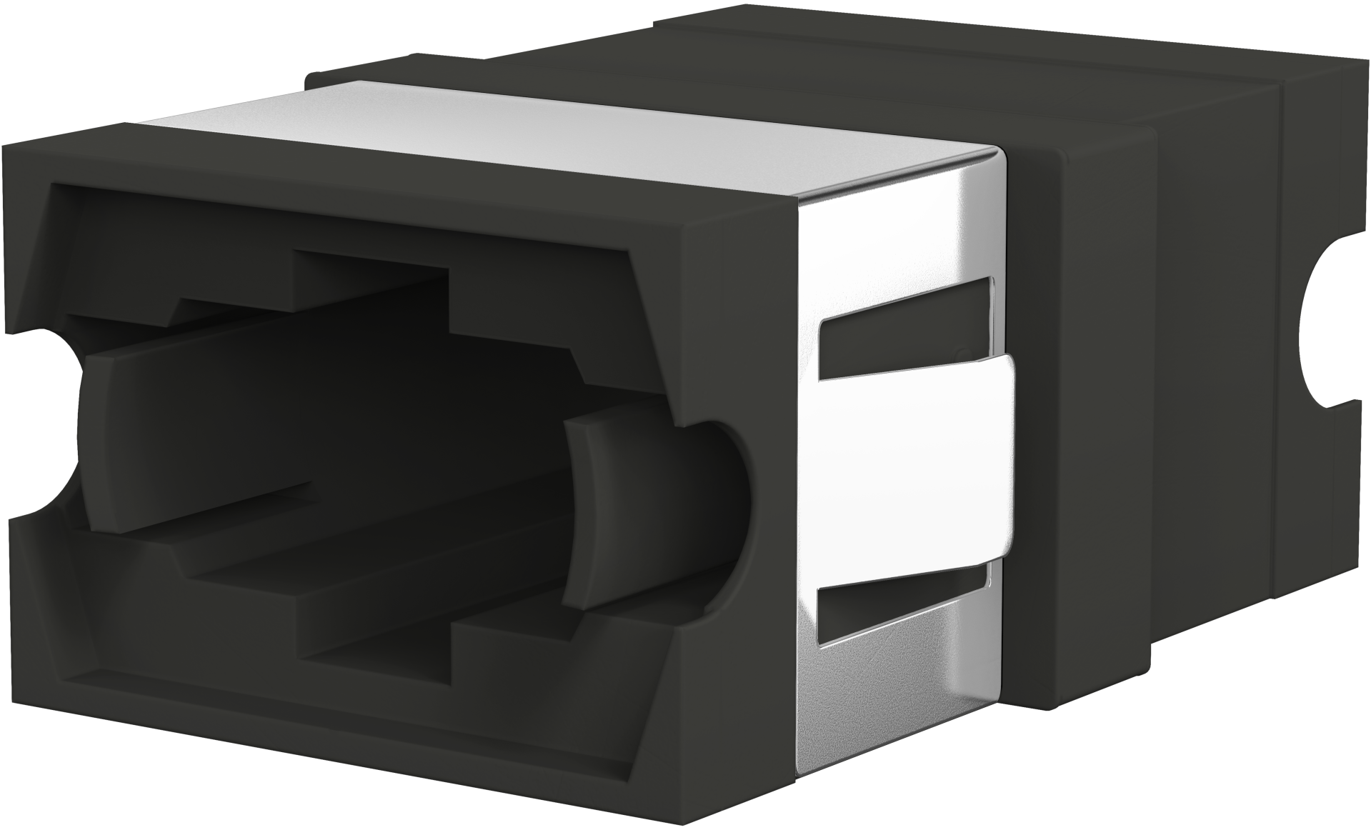 MTP/MPO adapter flangeless, codable up/up or up/down