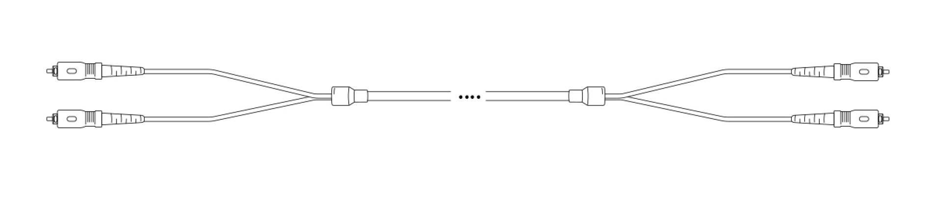 Breakout I-V(ZN) HH OM1 62.5/125µm SC/SC 12G 1,0m