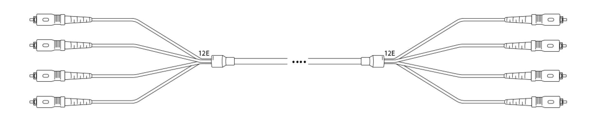 U-DQ(ZN) BH G657A 12E9/125µm SC - SC, 1 Meter LSZH schwarz CPR-B2CA