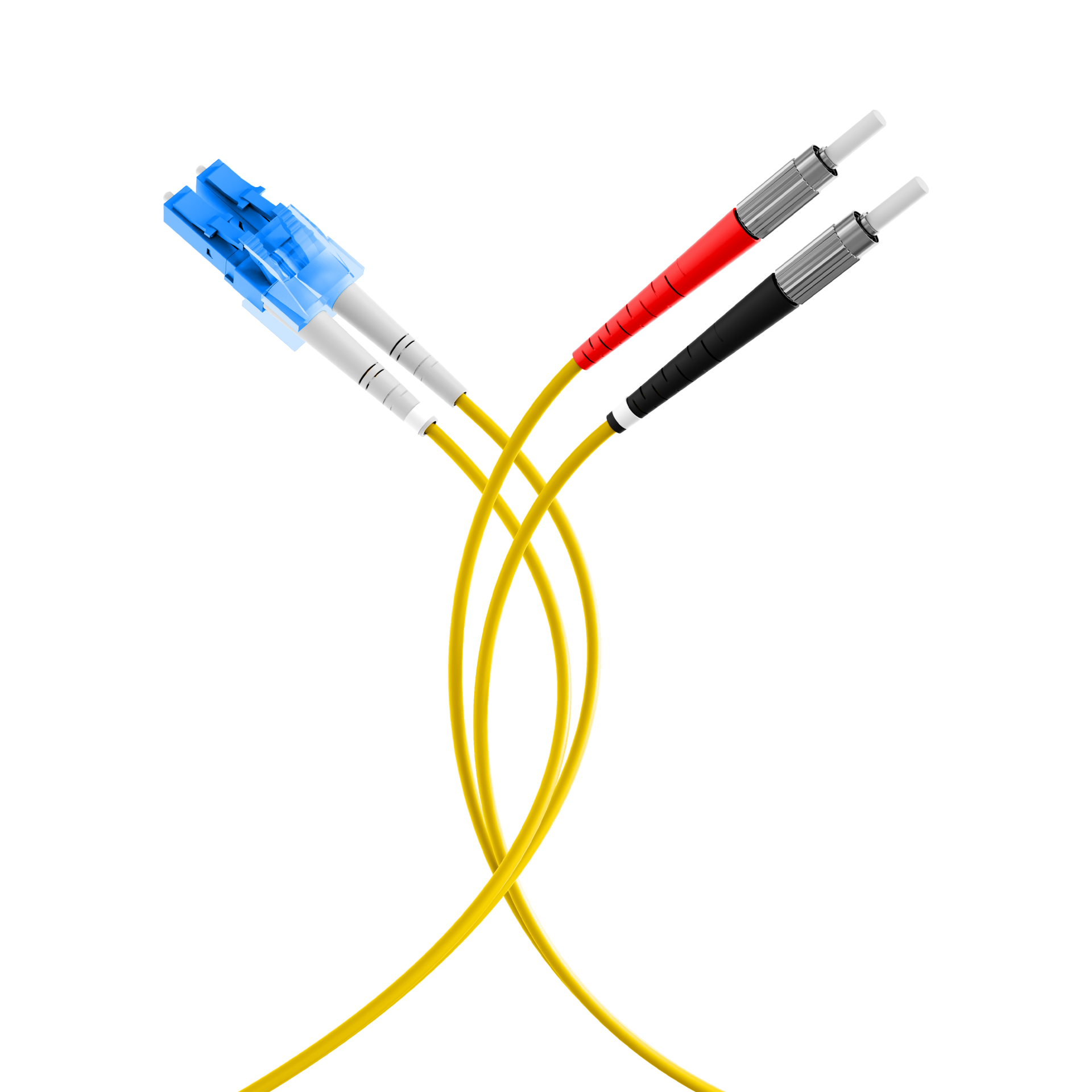 Duplex Patchcable DIN-LC OS2 3m LSZH 2mm yellow