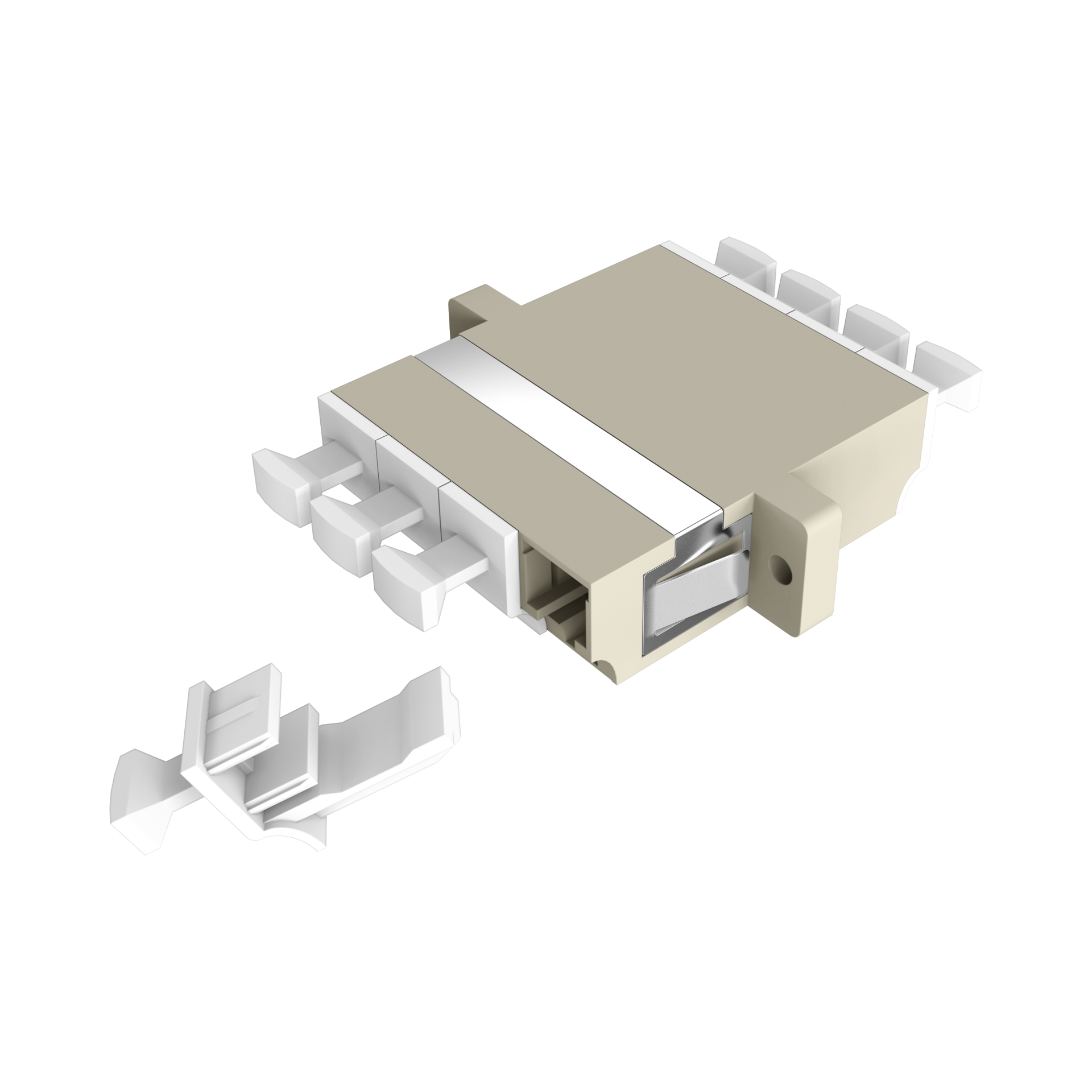 Adapter  LC Quad OM1-2 beige 