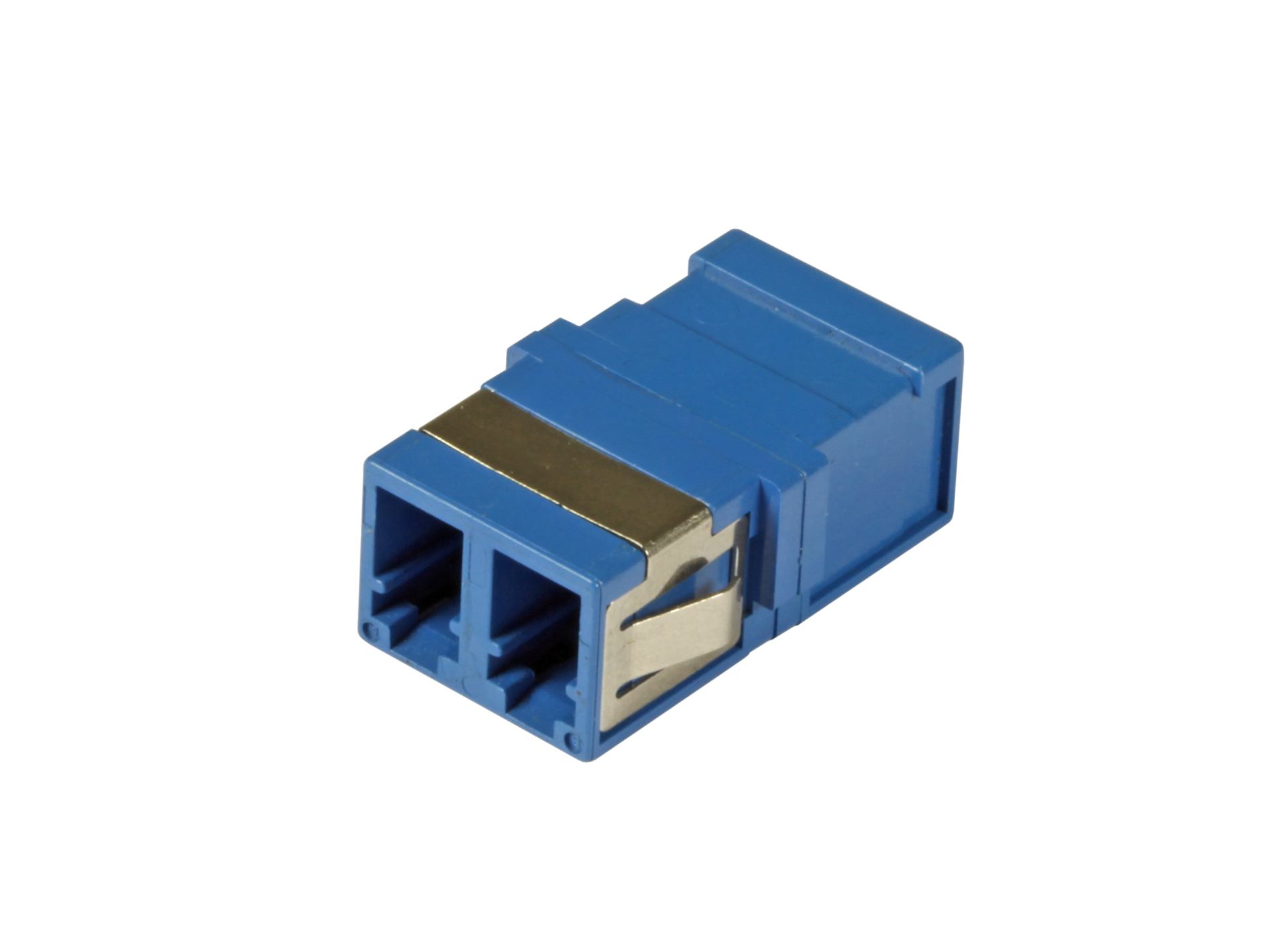 Adapter  LC Duplex OS2 blue flangeless