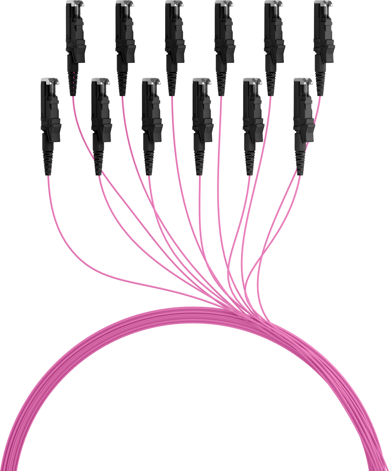 Faserpigtail E2000® OM4 -Erikaviolett 2m - 1 Stück