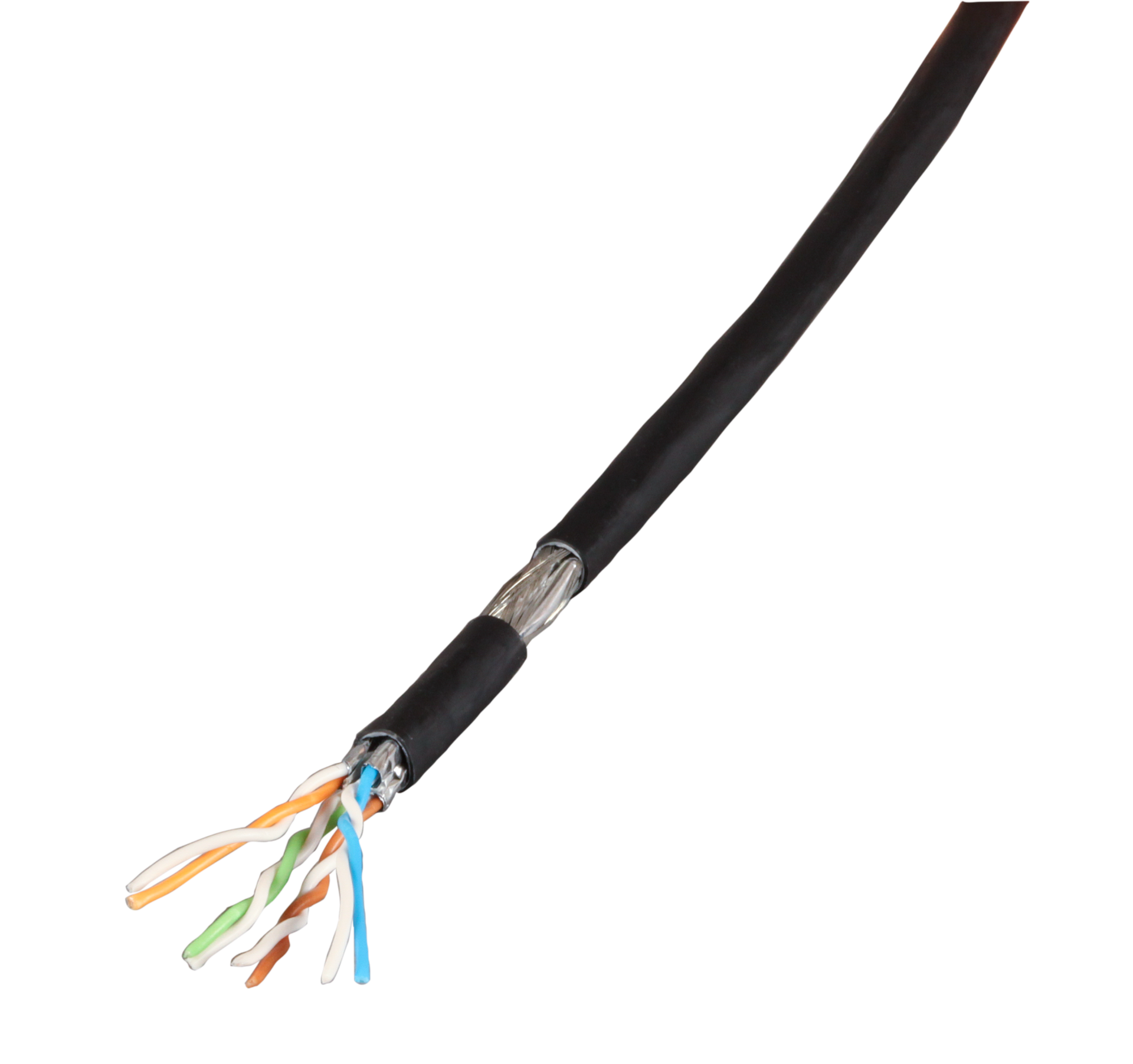 Patch cable Cat.7 PiMF UC900MHz FLEX, SS26 4P FRNC-B, black, 100 M