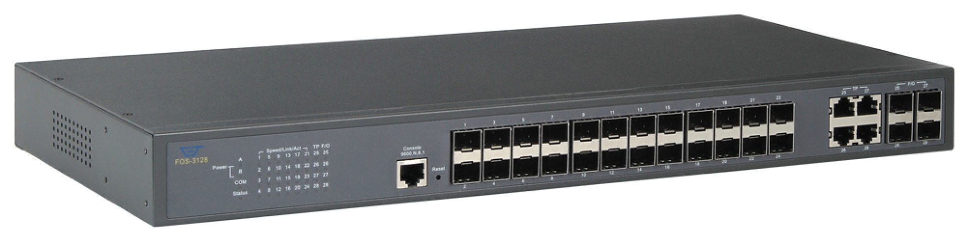 CTS FOS-3128-2A Switch FTTO 24 SFP 4 RJ45 2alims